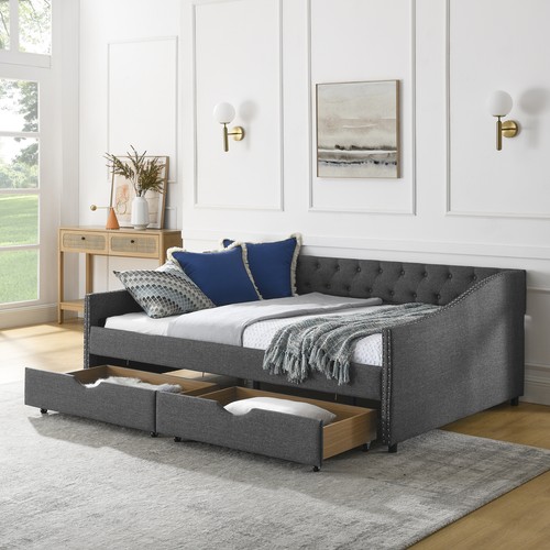 Full size daybed with - full, drawers